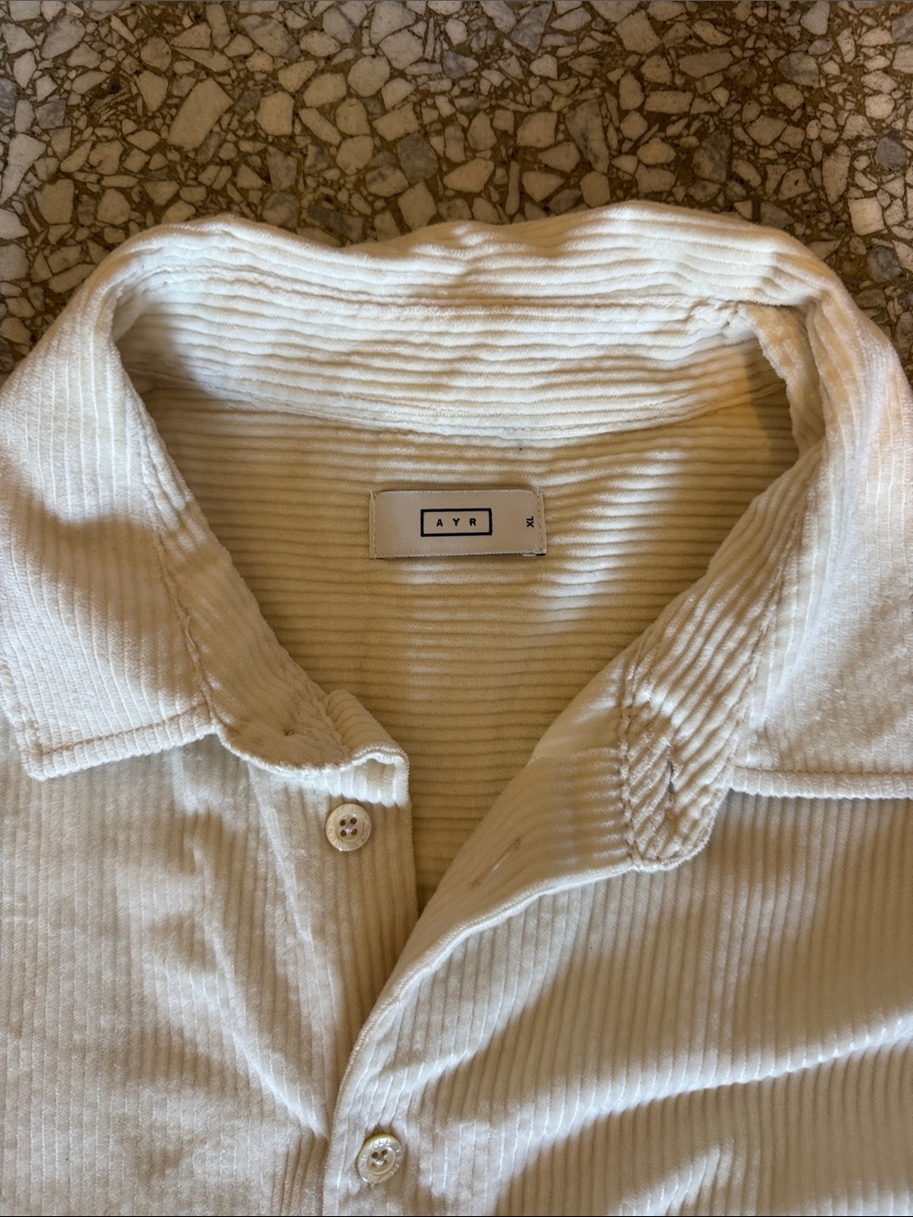 AYR Cream Button Up - Picture 2 of 6